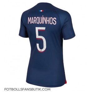 Paris Saint-Germain Marquinhos #5 Replika Hemmatröja Damer 2023-24 Kortärmad